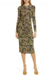 Aja Long Sleeve Paisley Dress at Nordstrom